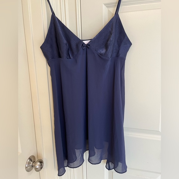 Victoria's Secret Other - Victoria’s Secret Navy Blue Slip Dress